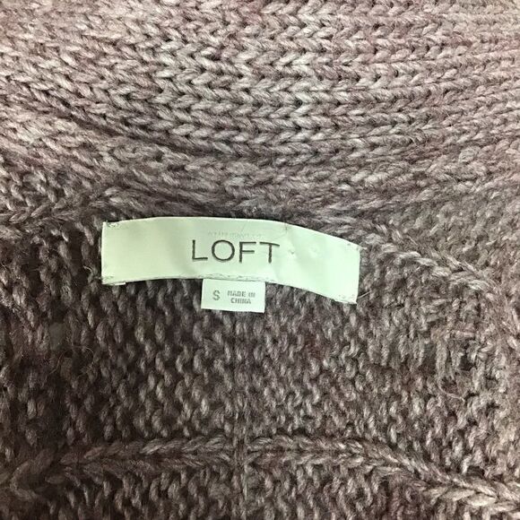Ann Taylor LOFT Alpaca Sweater, Purple Plum Cardigan, Size Small - Picture 6 of 7